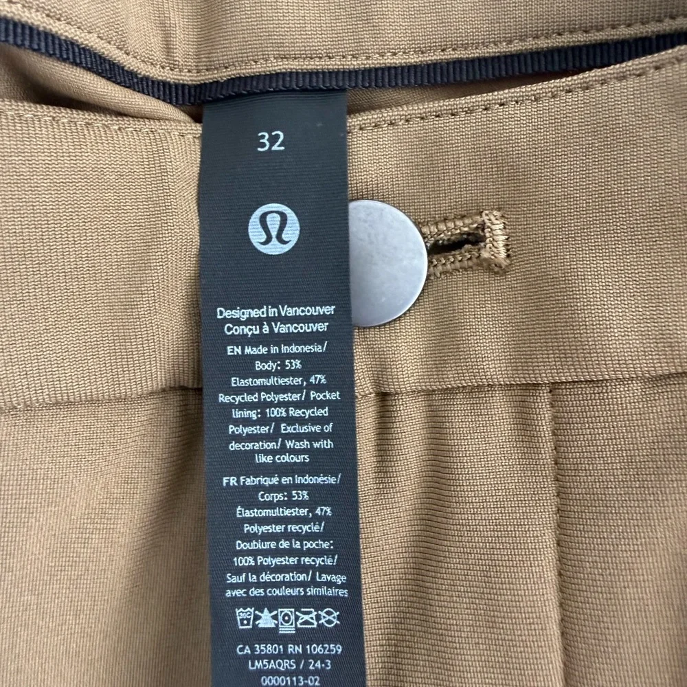 lululemon athletica Men's Slim Chino Pants in Tan